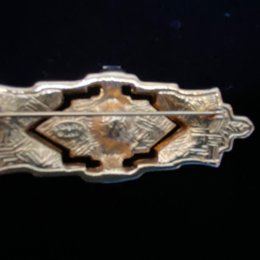 Sparkling Kenneth Lane “Ruby” Crystal Art Deco Br… - image 3